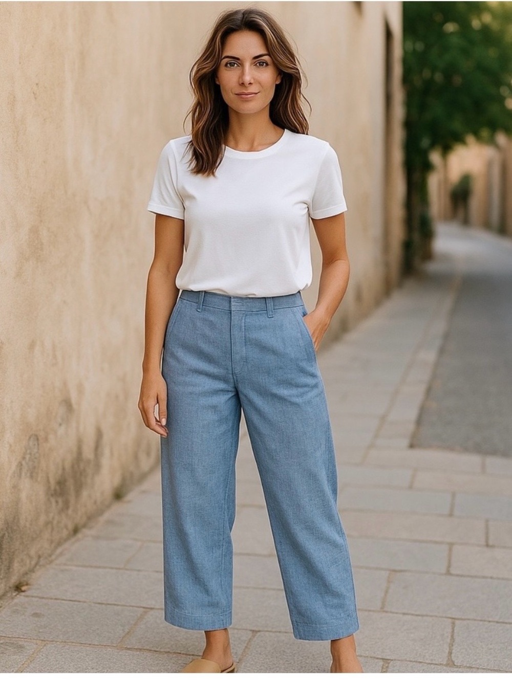 Vineyard Vine Blue Linen Blend Pants